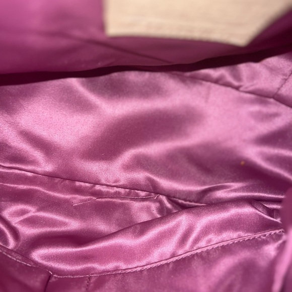 COACH Madison Audry  Signature C Logo Khaki Sateen & Leather Shoulder Bag#21124 - Picture 11 of 13